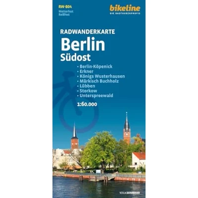 Afbeelding van Radwanderkarten Berlin Southeast cycling tour map