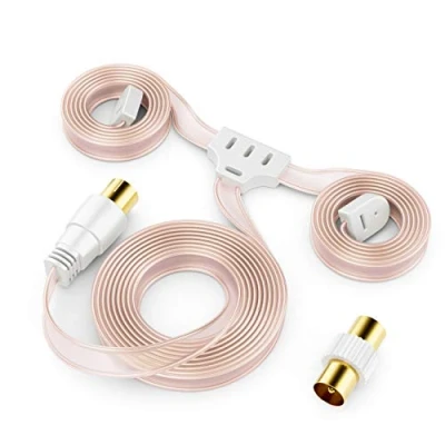 Afbeelding van deleyCON FM AM VHF Radio Antenne Dipool Werpantenne Kamerantenne 75Ohm Coax Aansluiting HiFi Ontvanger Stereo Installatie Tuner
