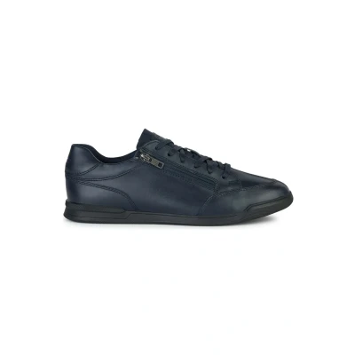 Afbeelding van Geox U Cordusio Sportieve veterschoenen, Heren, Maat: 43, Navy Leer en textiel