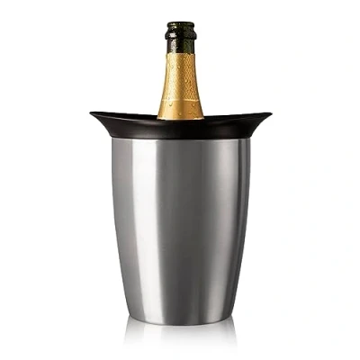 Afbeelding van Vacu Vin Champagnekoeler Active Cooler Elegant RVS Box Zilver