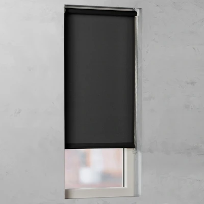 Afbeelding van Rolgordijn Natural Smart Lichtdoorlatend Black 150x190 (Zwart)