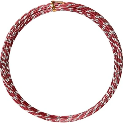 Afbeelding van Creativ company aluminiumdraad diamond cut rood 7 m