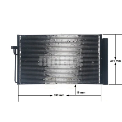 Afbeelding van Condensor, airconditioning MAHLE AC 345 000S