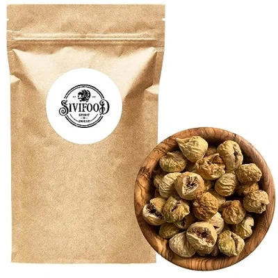 Afbeelding van SIVIFOOD Dwergvijgen gedroogd 600 g natuurlijke minivijgen zonder suiker gedroogde vruchten