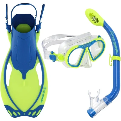 Afbeelding van US Divers Toucan Set Snorkelset Kinderen Geel/Blauw 25 31