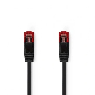 Afbeelding van Netwerkkabel Cat6 U/UTP 1 meter (100% koper, LSZH, Plat, Zwart)