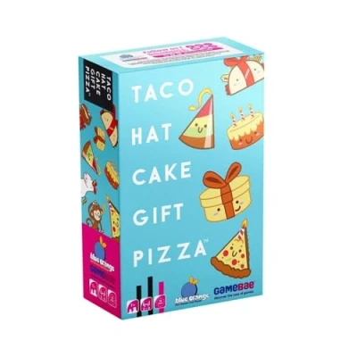 Afbeelding van blue orange Taco Muts Pizza Cadeau Ideaal Verjaardagscadeau Grappig en Delicaat Sfeerspel vanaf 8 jaar, met familie of vrienden
