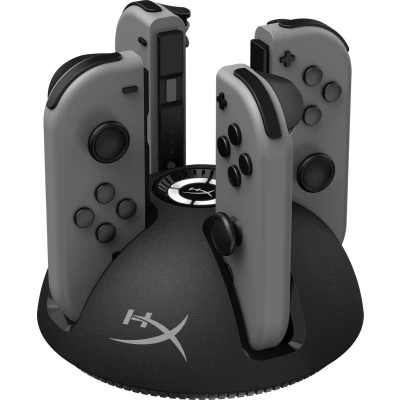 Afbeelding van HyperX ChargePlay QUAD Controller Oplaadstation Nintendo Switch Zwart