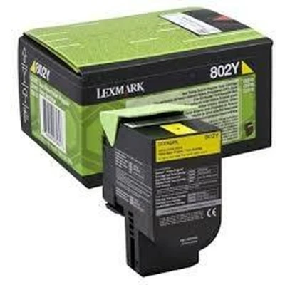 Afbeelding van Lexmark 80C20Y0 (802Y) Toner Geel