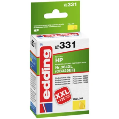 Afbeelding van Edding Inktcartridge vervangt HP 364XL, CB325EE Compatibel Geel EDD 331 18