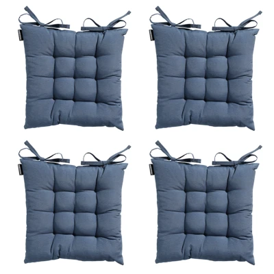 Afbeelding van Madison Toscane Kussen Panama Safier Blue 46x46 Blauw 4 Stuks