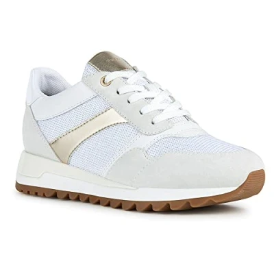 Afbeelding van Geox Tabelya Sneakers laag, Dames, Maat: 40, Weiß Leer