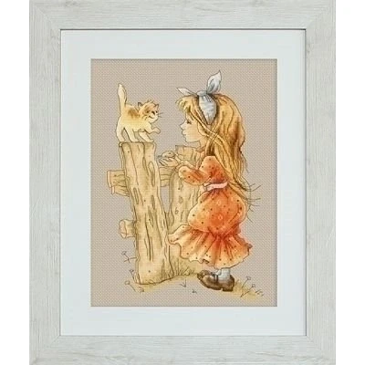 Afbeelding van Luca S borduurpakket With a Kitten B1106