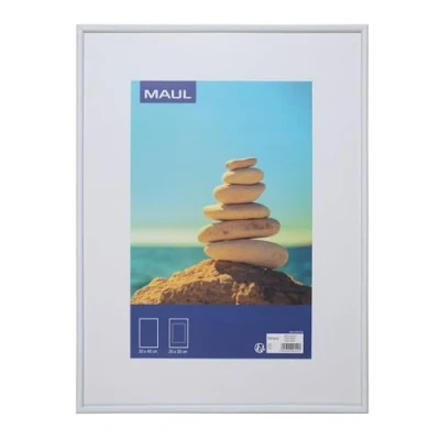Afbeelding van Fotolijst MAUL art 30x40cm kunststof frame wit