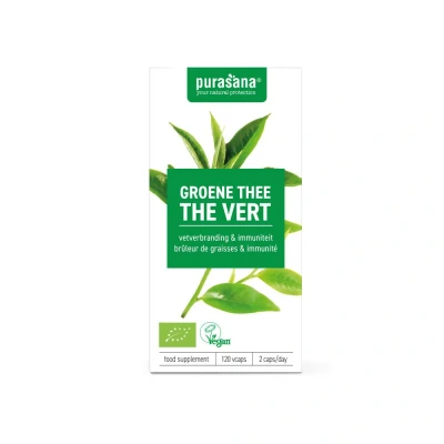 Afbeelding van Purasana Groene thee BIO 120 capsules