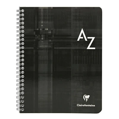 Afbeelding van Clairefontaine Calligraphe 8948C Een spiraalbinding, 17 x 22 cm, 100 pagina&#039;s, grote ruitjes, wit papier, 90 g, gelamineerde omslag, willekeurige kleur