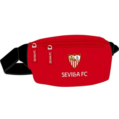 Afbeelding van Heuptas Sevilla Fútbol Club Zwart Rood Sportief 23 x 12 9 cm