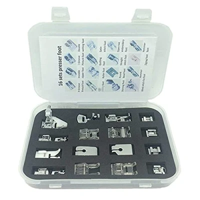 Afbeelding van Youngine 16 Stuks Professionele Koevoeten Set Naaimachine Multifunctionele Zoom Voet Accessoires Voor Broer, Zanger, Janome, Viking, Toyota, Simplicity, Kenmore