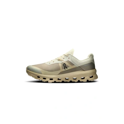 Afbeelding van On Cloudvista 2 Trail hardloopschoenen Cream desert, Heren, Maat: 43, desert Polyester