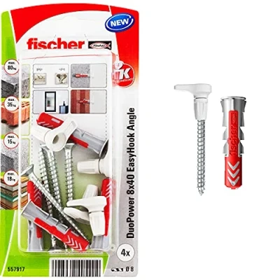 Afbeelding van Fischer DuoPower 8x40 EasyHook Angle K (4) Plugassortiment 557917 1 set(s)