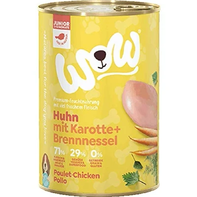 Afbeelding van WOW! Junior hondenvoer blik kip 6 x 400 g