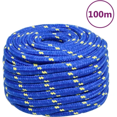 Afbeelding van vidaXL Boottouw 20 mm 100 m polypropeen blauw