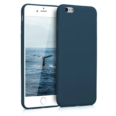 Afbeelding van kwmobile telefoonhoesje geschikt voor Apple iPhone 6 Plus / 6S Hoesje smartphone Back cover in marineblauw