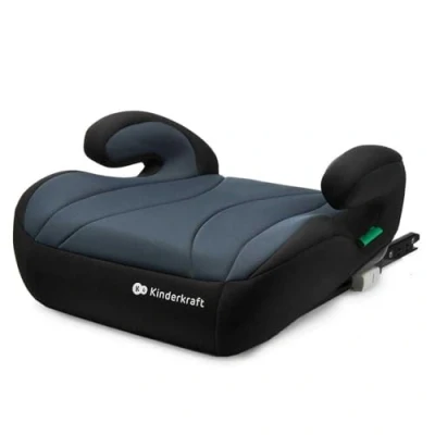 Afbeelding van Kinderkraft I BOOST Zitverhoger Gordelkussen Autostoel lichtgewicht eenvoudig te monteren met ISOFIX bevestigd 9 12 jaar SIZE 135 150 cm ergonomisch extra schuim Zwart