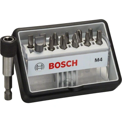 Afbeelding van Bosch Accessories Robust Line 2607002566 Bitset 13 delig Plat, Kruiskop Phillips, Pozidriv, Binnen zesrond (TX)