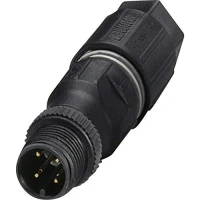 Afbeelding van Phoenix Contact 1641769 Sensor/actuator connector, niet geassembleerd M12 Aantal polen: 4 Stekker, recht 1 stuk(s)