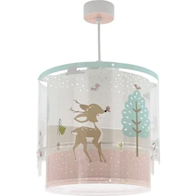 Afbeelding van Dalber loving deer Kinderkamer hanglamp Roze;Wit