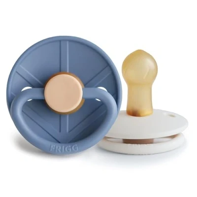 Afbeelding van FRIGG Fopspeen Little Viking 0 6mnd Ocean View/Cream 2st