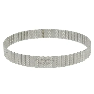 Afbeelding van DE BUYER 3030.24 kaneel geperforeerde taartring 24 cm ht 3 cm, zilver