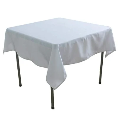 Afbeelding van KaitatsuSen Vierkant tafelkleed van polyesterweefsel, wit, 150 x cm