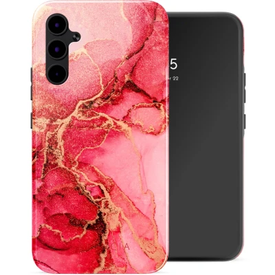 Afbeelding van Selencia Hoesje Geschikt voor Samsung Galaxy A34 (5G) Vivid Backcover Rosy Marble