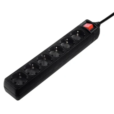 Afbeelding van Hama 137265 Interieur 6 outlet(s) AC 3m Black Multistopcontacten (Interieur, 3 m, AC, Type F, Zwart, 1 stuk)