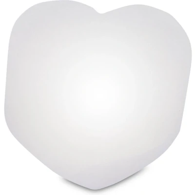 Afbeelding van Himalaya Zoutkristal hart wit LED lampje 46411 9x5,5cm. (links op de foto)