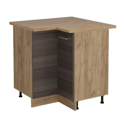 Afbeelding van Vicco Hoekkast R Line, Edel grijs/Krachtige Eik goud, 75.6 cm , WB