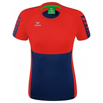 Afbeelding van Six Wings T shirt dames new navy/rood / 42