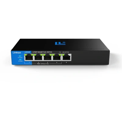 Afbeelding van Linksys LGS105P Netwerk Switch Unmanaged PoE+ 1000 Mbps 5 Poorten