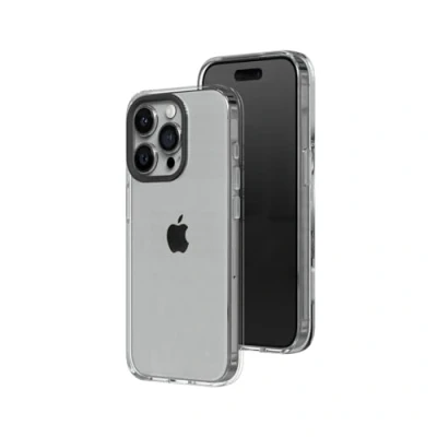 Afbeelding van RHINOSHIELD Clear compatibel met iPhone 15 Pro Max, vergeelt niet, hoge transparantie, aanpasbare transparante beschermhoes, zwart