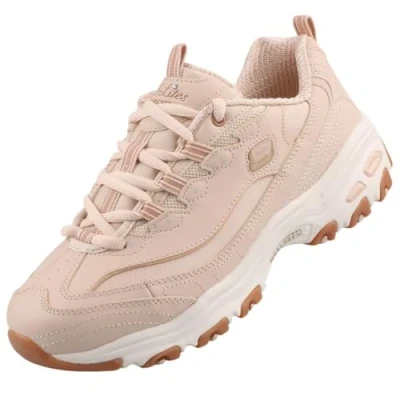 Afbeelding van Skechers D&#039;LITES Sneakers laag, Dames, Maat: 41, Natural Leer/ synthetisch