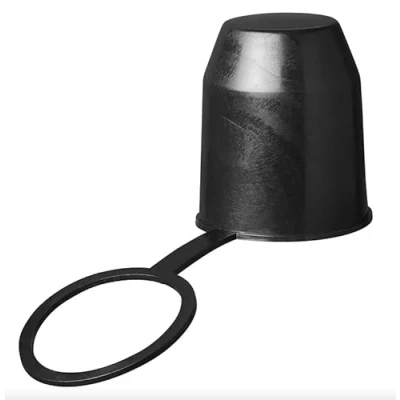 Afbeelding van Aanhangerkoppelingskap, 50 mm, rubber/kunststof, beschermkap voor trekhaak, auto, vrachtwagen, camper (dop met veiligheid)