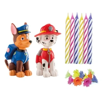 Afbeelding van Taarttopper nickelodeon Paw Patrol met 10 kaarsjes