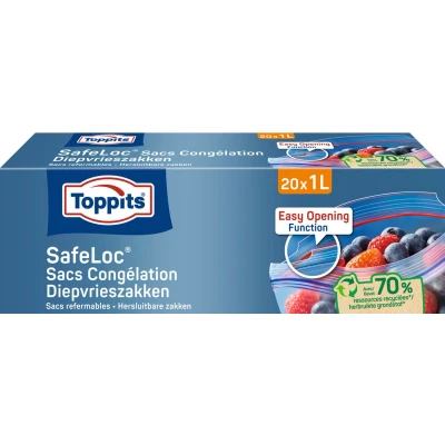 Afbeelding van Toppits Diepvrieszakjes 1 liter 20 stuks