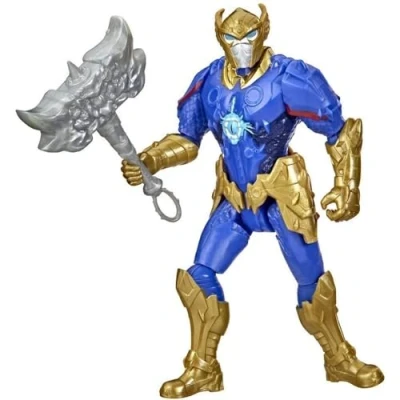 Afbeelding van Marvel Avengers Mech Strike Monster Hunters Thor Toy actiefiguur, 15 cm, speelgoed voor kinderen vanaf 4 jaar