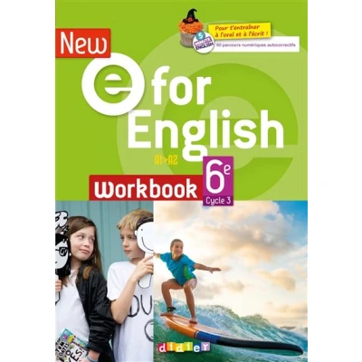 Image de New E For English 6ème Anglais Ed.2021 Cahier