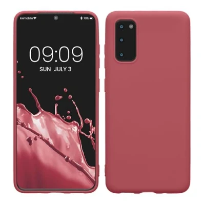 Afbeelding van kwmobile telefoonhoesje geschikt voor Samsung Galaxy S20 Hoesje smartphone Back cover in donkerroze