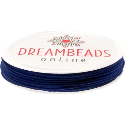 Afbeelding van Satijnkoord (1 mm) Royal Blue (15 Meter)