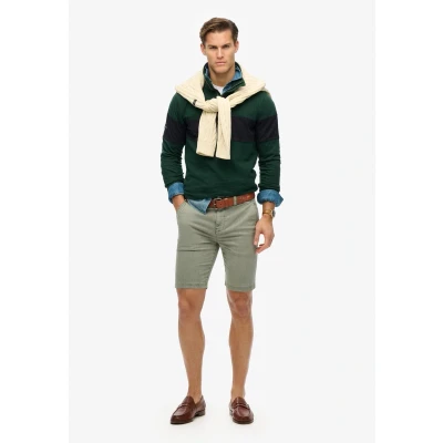 Afbeelding van Superdry Officer Shorts, Heren, Maat: 36, Washed sage
